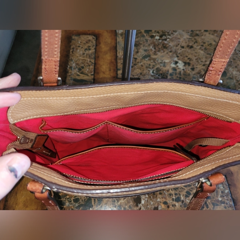 Donney & Bourke Tan Leather Tote Bag - Picture 12 of 14